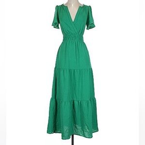 Monteau Los Angeles Green Maxi Dress
